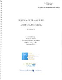 History of Tranquille archival material