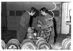 Heavy duty mechanics students