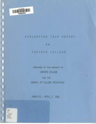 Evaluation team report on Cariboo College