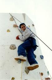 Rock wall climbing