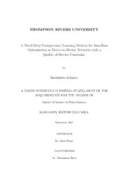 A novel deep unsupervised learning method for sum-rate optimization in device-to-device networks with a quality-of-service constraint