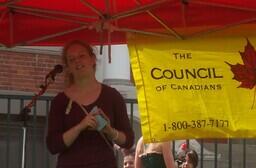 2006 peace walk the council of Canadians speech #2