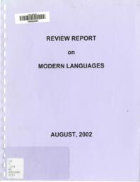 Review report on modern languages