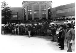 Protesting cuts to education