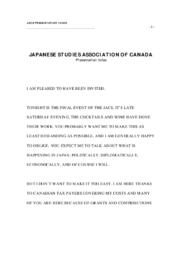 Keynote lecture: Ambassador Joseph Caron