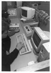 Students in language lab