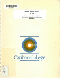 Program review report on the computer aided design and drafting technology diploma program