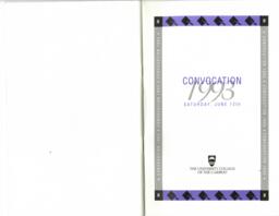 The University College of the Cariboo convocation 1993