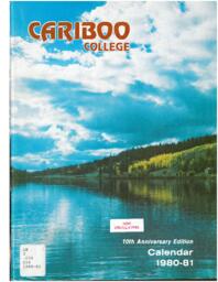 Cariboo College Calendar 1980-1981