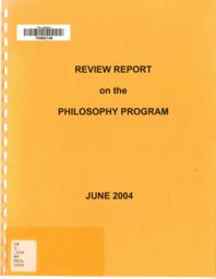 Review report on the philosophy program