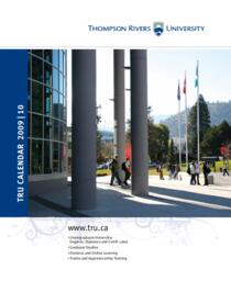 Thompson Rivers University Calendar 2009-2010