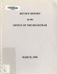 Review report on the office of the registrar