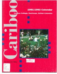 Cariboo College Calendar 1991-1992