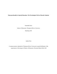 Disproportionality in special education: The psychological toll on minority students