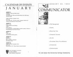 Communicator January 20, 1992