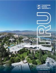 Thompson Rivers University  Academic Calendar 2024 - 2025