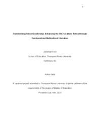 Transforming school leadership: Advancing the TRC's calls to action through decolonial and multicultural education