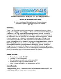 Diversity and sustainable personal impact