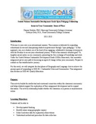 Issues in your community: Sense of place Issues in your community: Sense of place