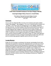 Connecting sociological theory, research to a social problem