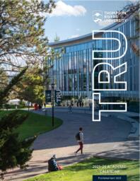 Thompson Rivers University Academic Calendar 2025 - 2026